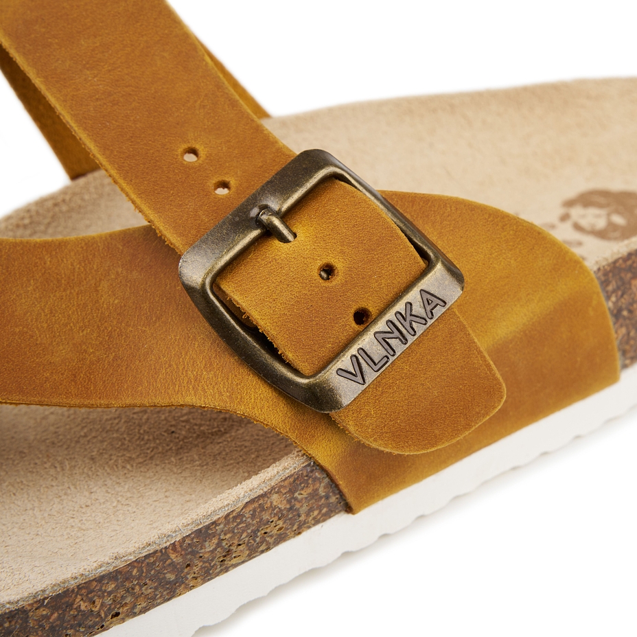 Women's cork anatomical slip-on shoes Vanda beige