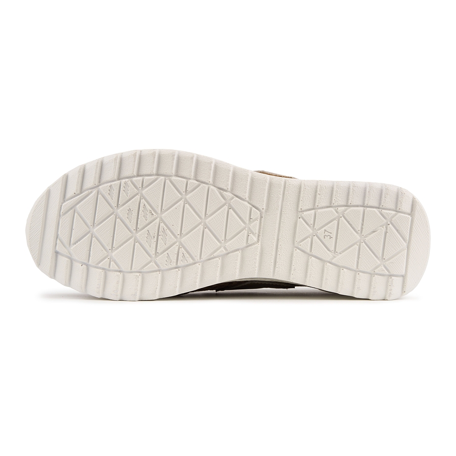 Women's leather Velcro sneakers Valerie brown