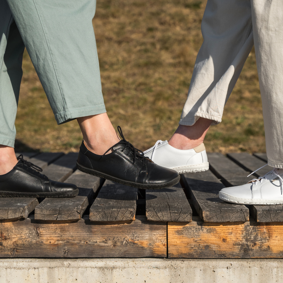 Barefoot leather sneakers Mira white