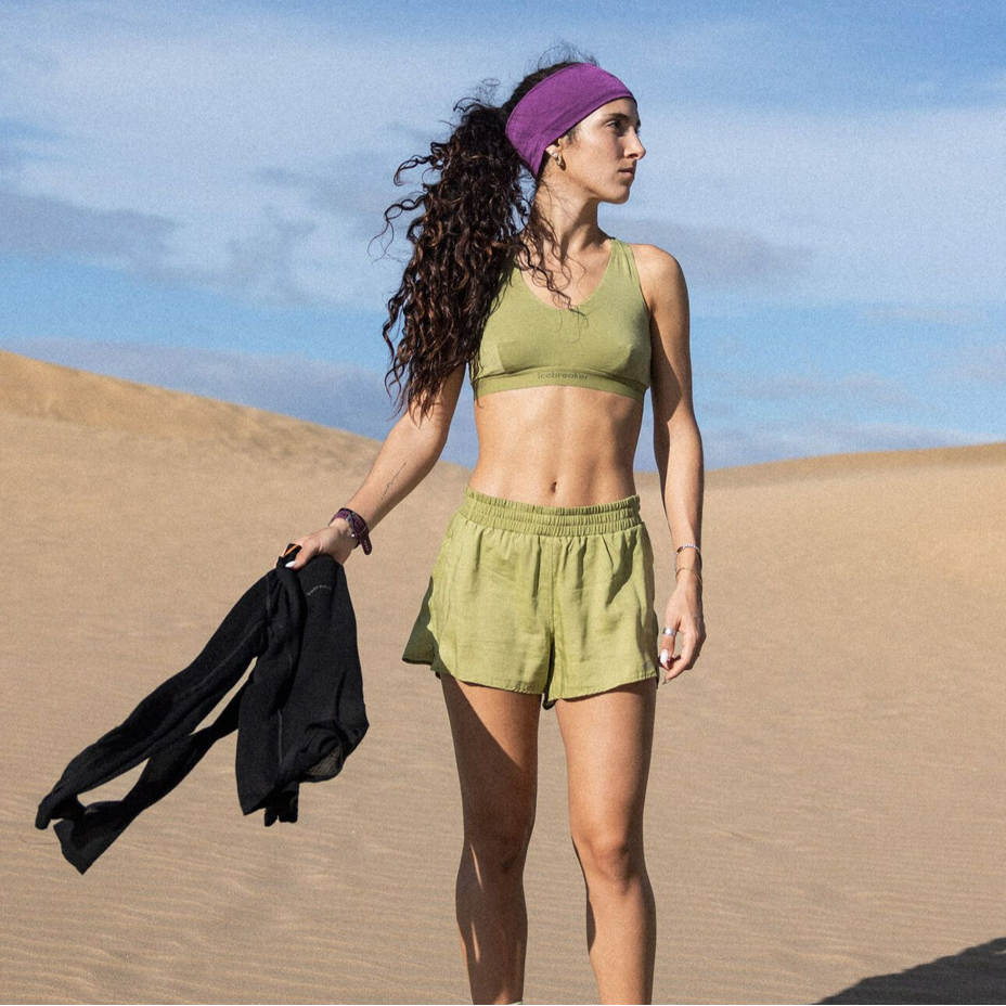 Merino bra 125 Cool-Lite Sprite Racerback Bra Icebreaker Olive