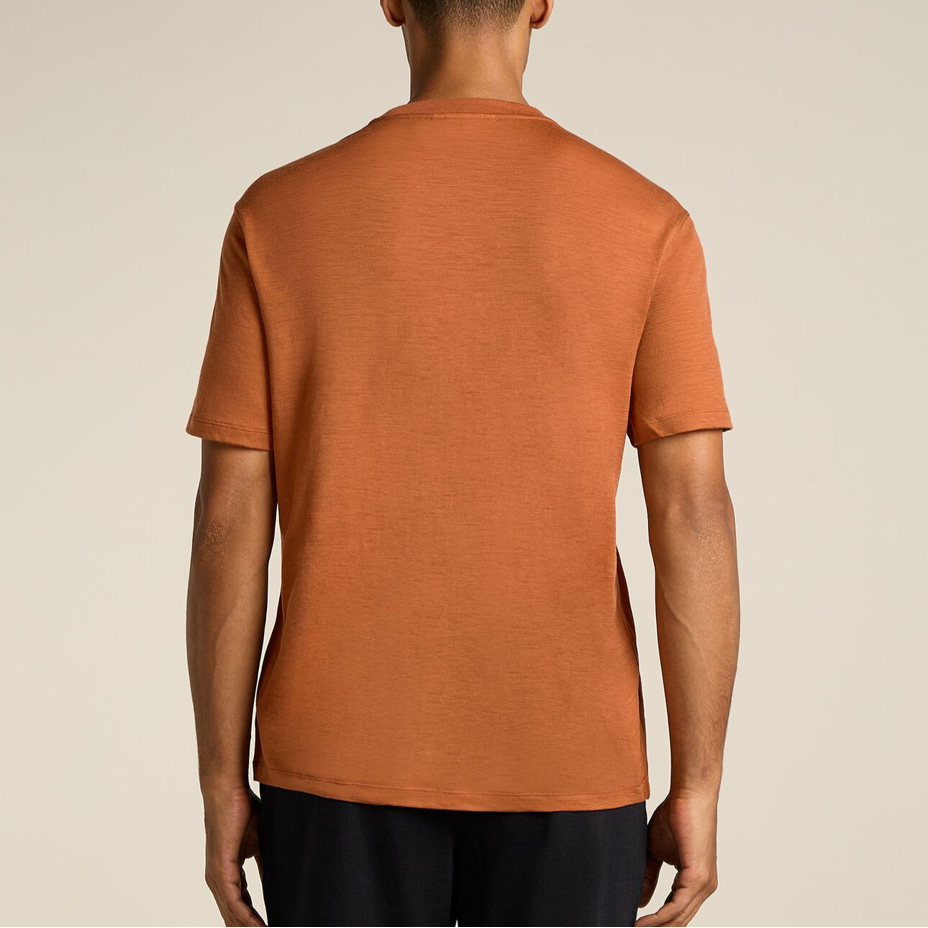 Men's T-shirt Merino 150 Tech Lite SS Relaxed Pocket Tee Icebreaker Dusty Clay