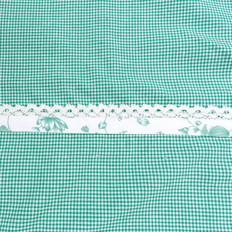 Cotton plaid bedding green