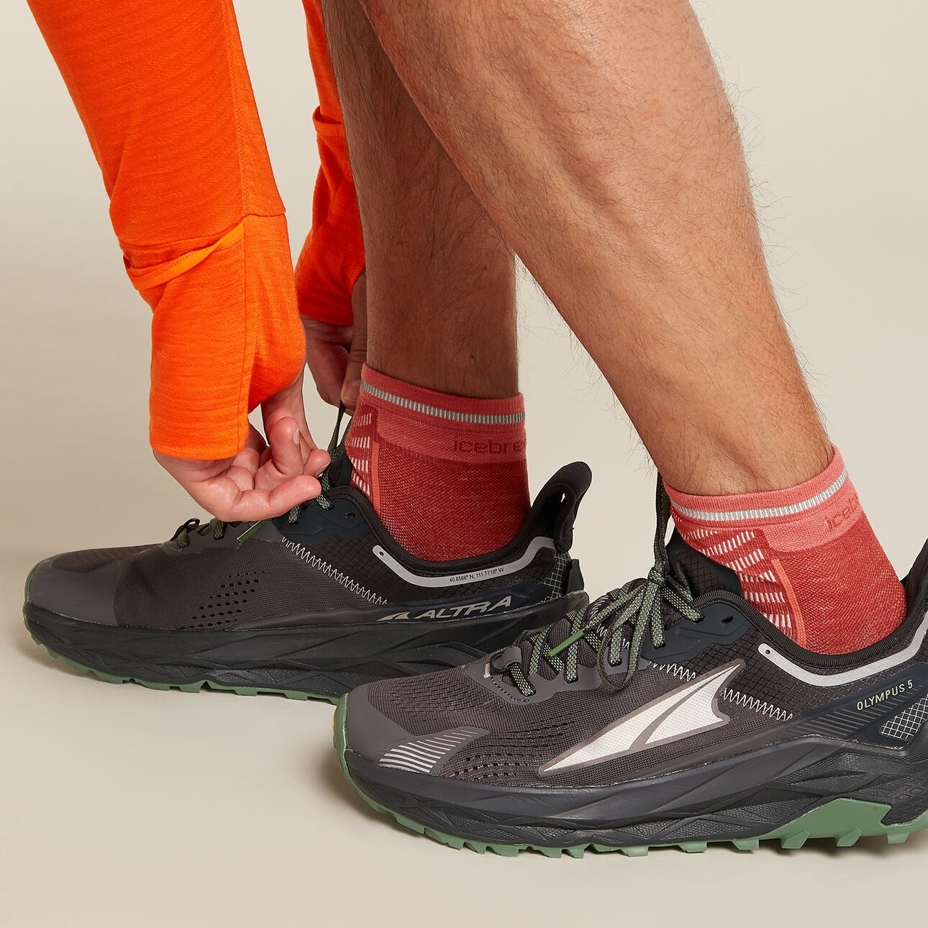 Socks Merino Blend Run Ultralight Mini Icebreaker Jasper