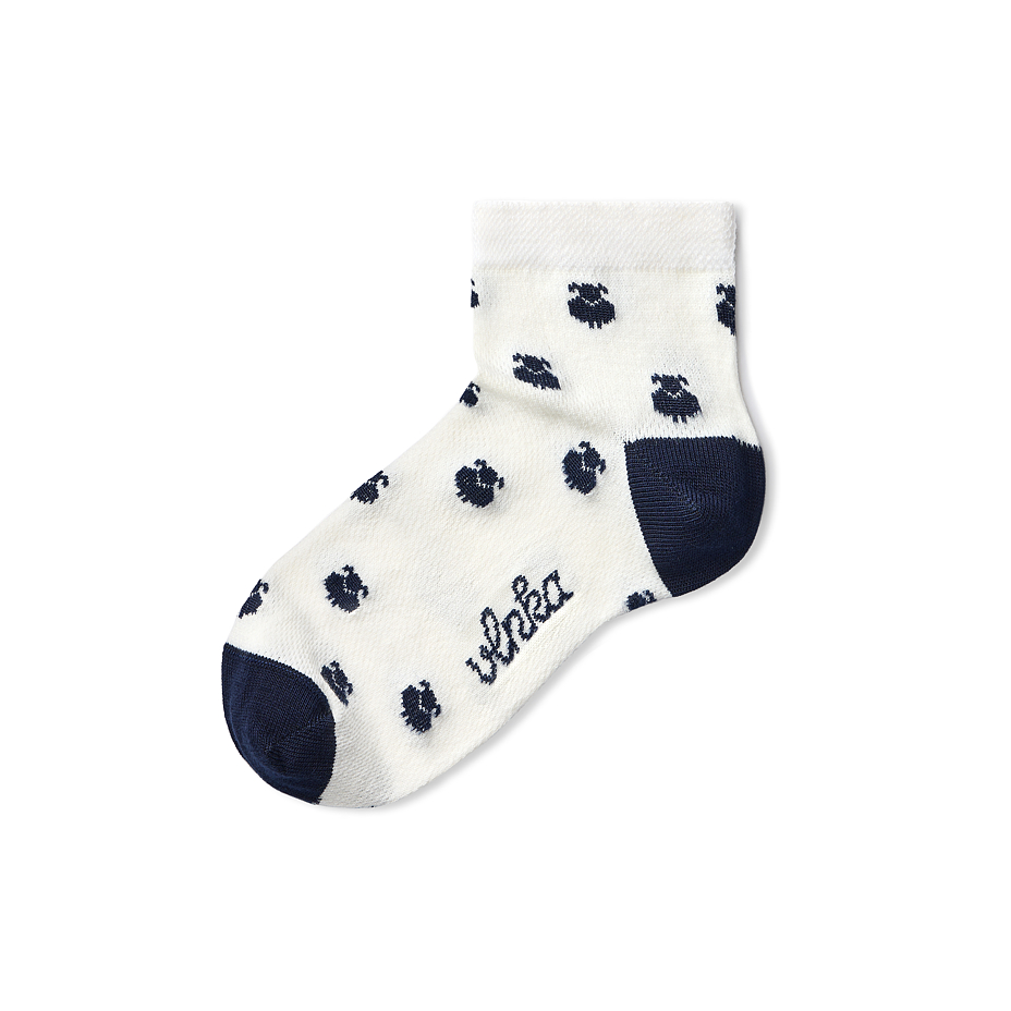 Merino Summer Ankle Socks Blue Sheep