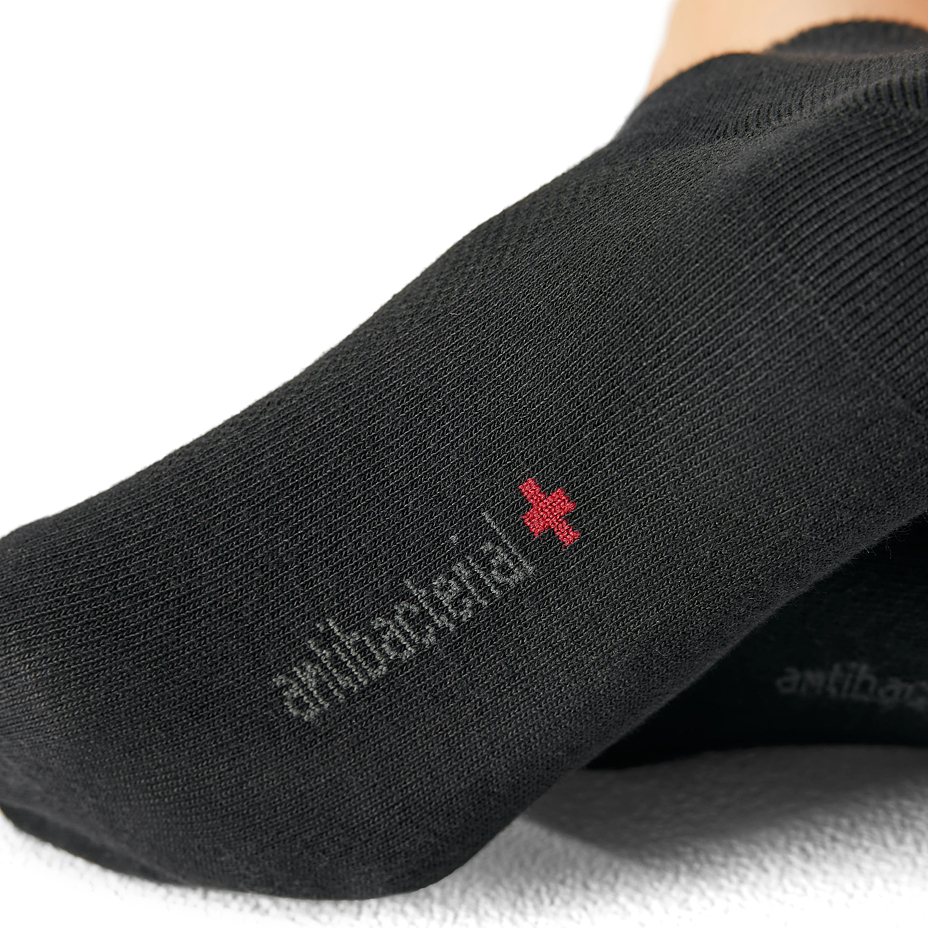 Medical cotton antibacterial socks with silver, black