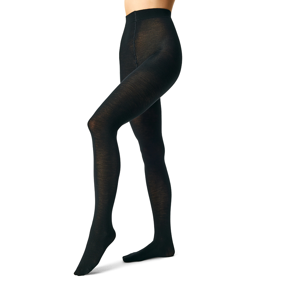 Woolen tights Merino Woolee black