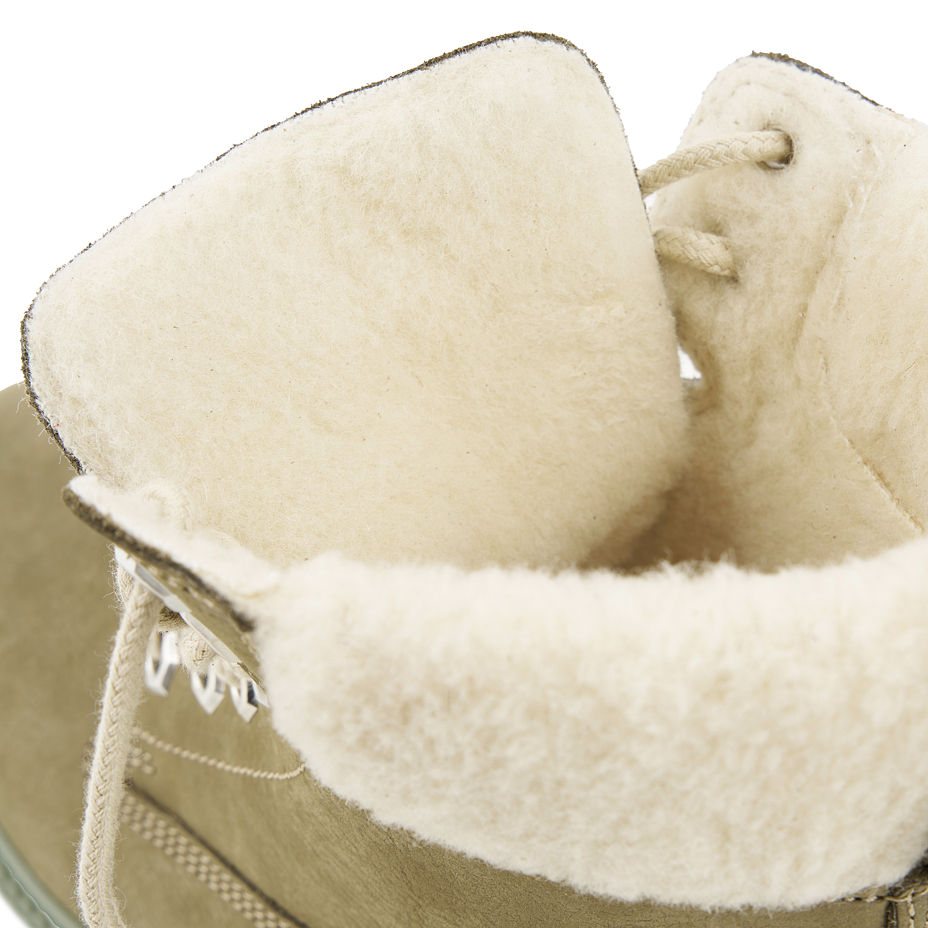 Fluffy farmer's boots Woolee Green