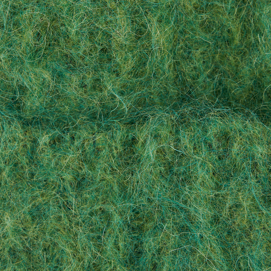 Wool cap mohair and alpaca Abbe green