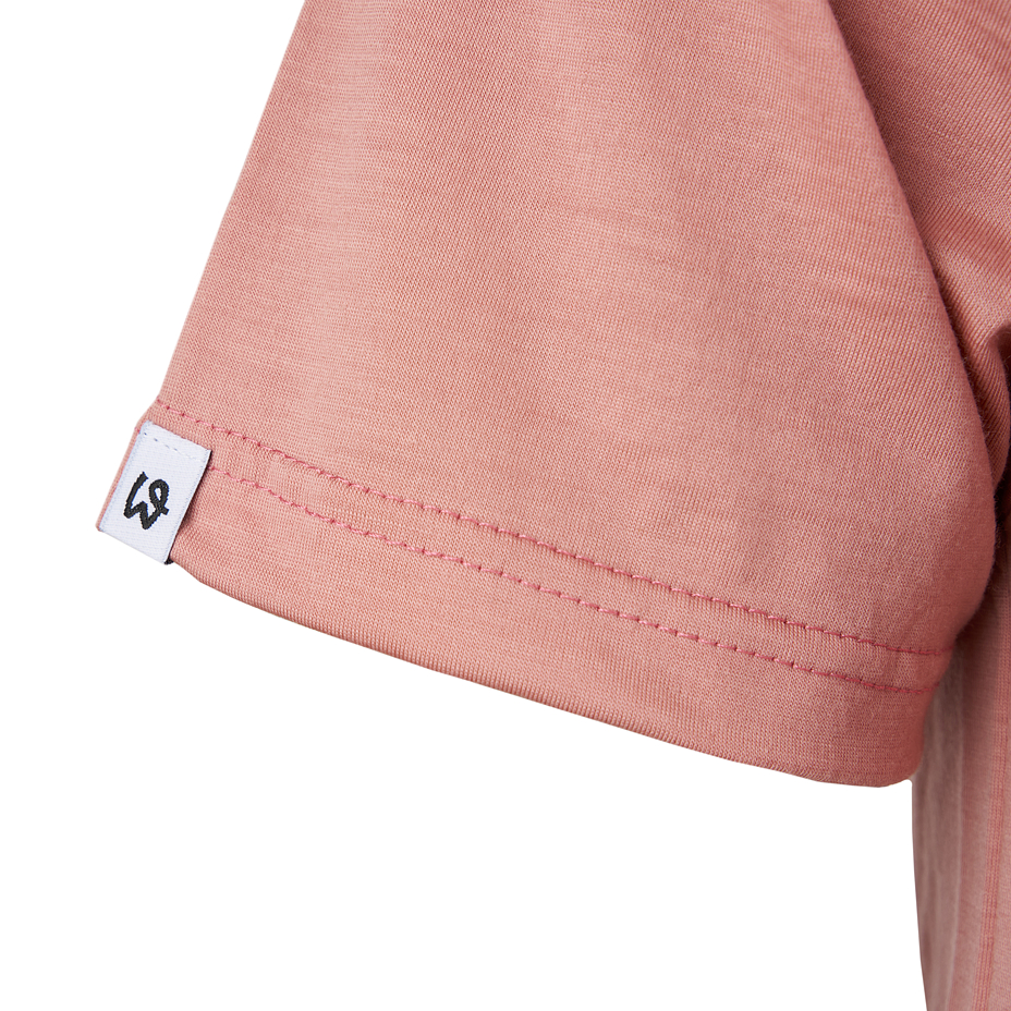 Women's Merino wool short-sleeve T-shirt Woolee pink