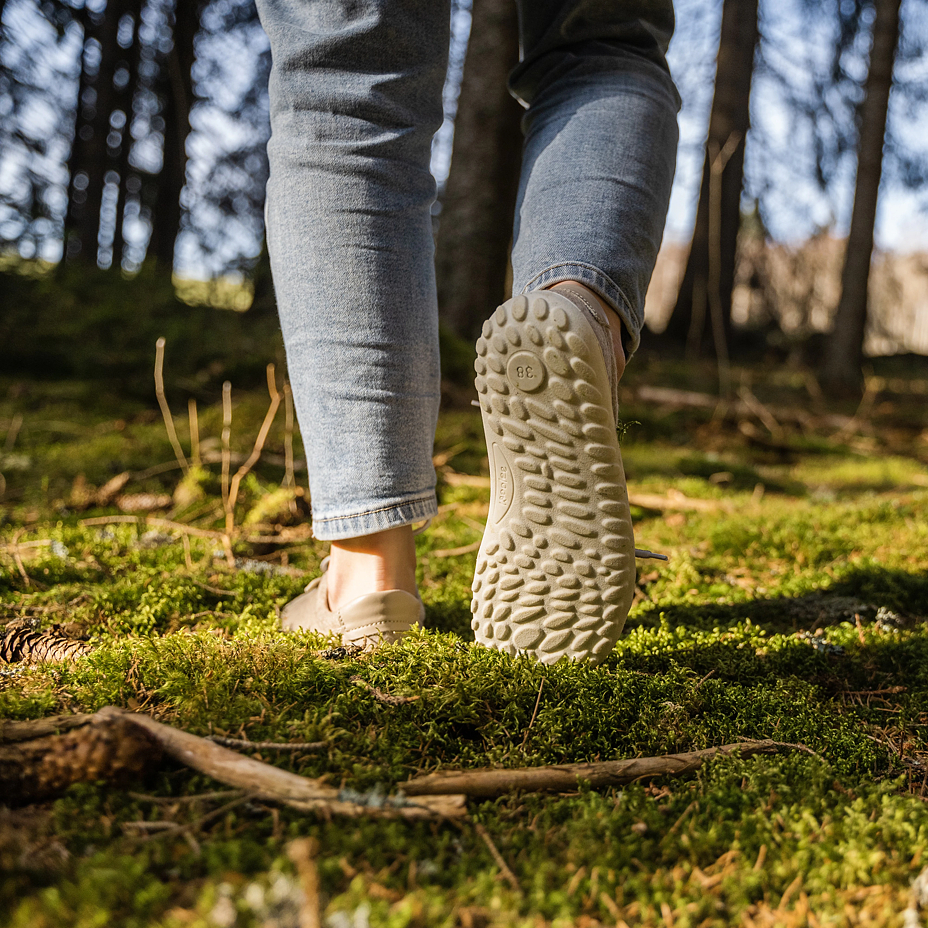 Women’s barefoot wool sneakers Teo beige