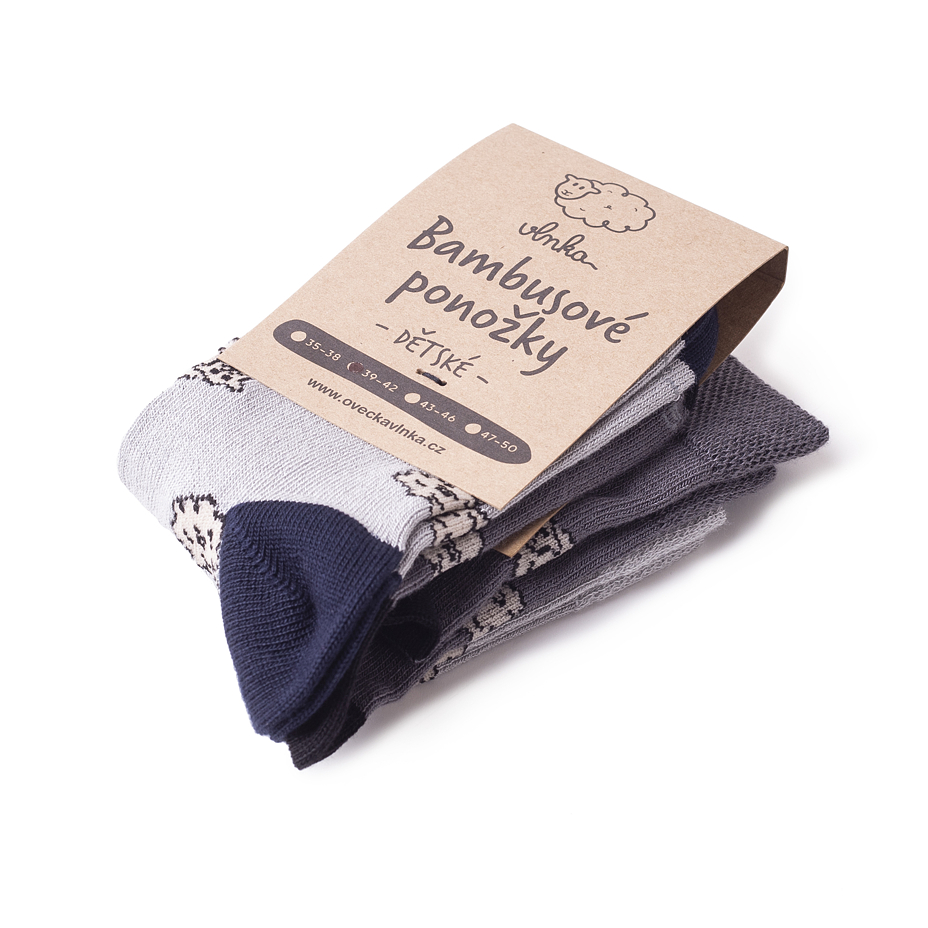 2 pairs of children’s bamboo socks sheep