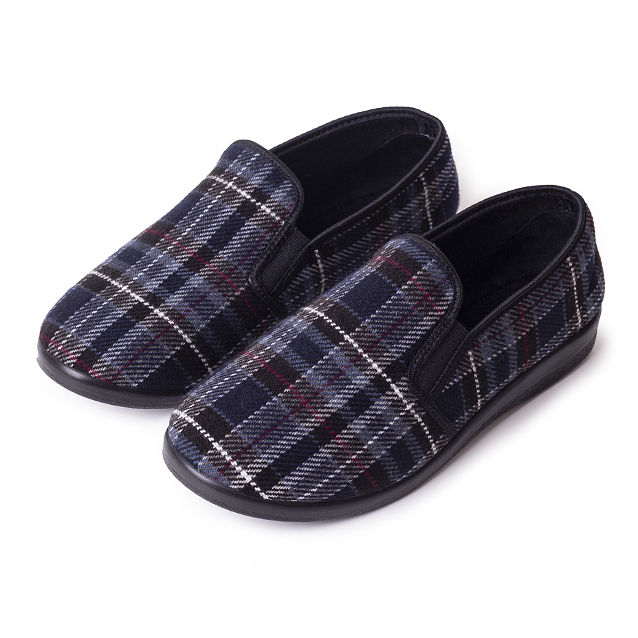 Men's Non-Slip Slippers Plaid