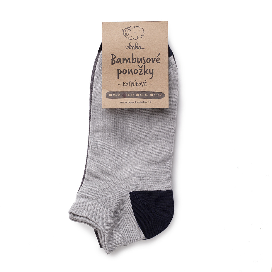 2 pairs of bamboo ankle socks mix
