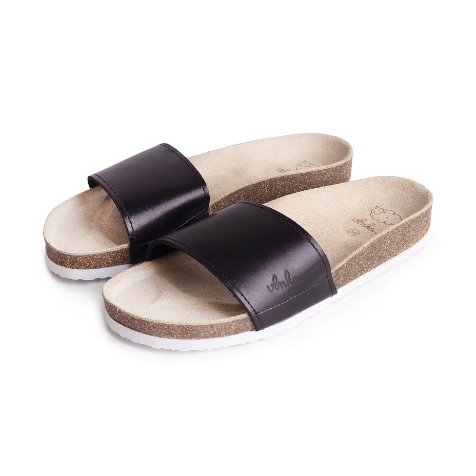 Men's Trepky Orthopaedic Cork Sliders Black