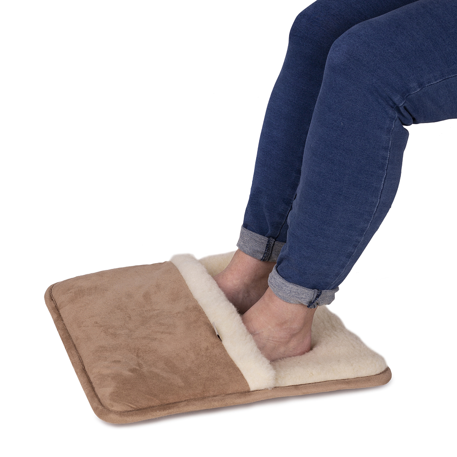 Wool foot warmer low  Brown