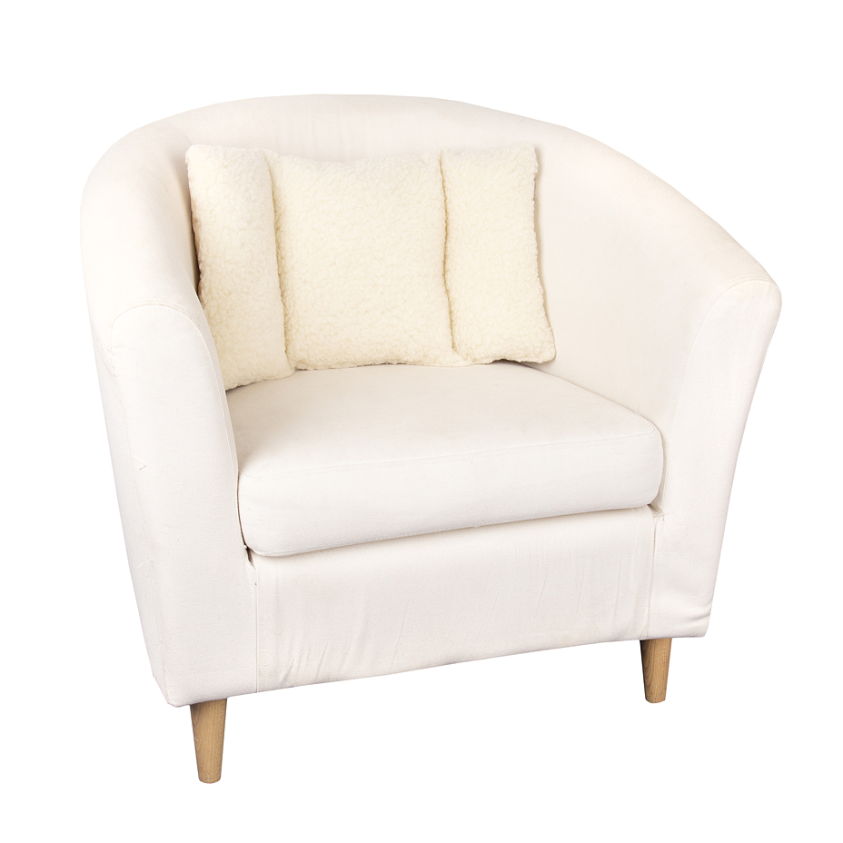 Wool Back Support Cushion Natural