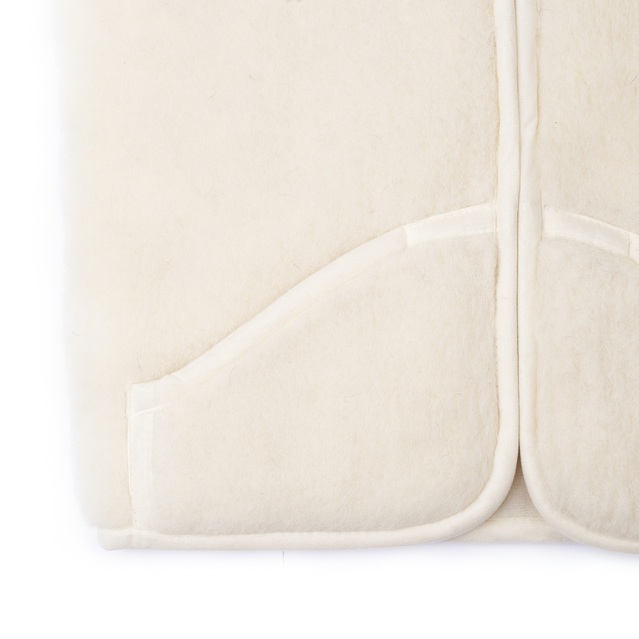 Wool Vest with Collar Natural