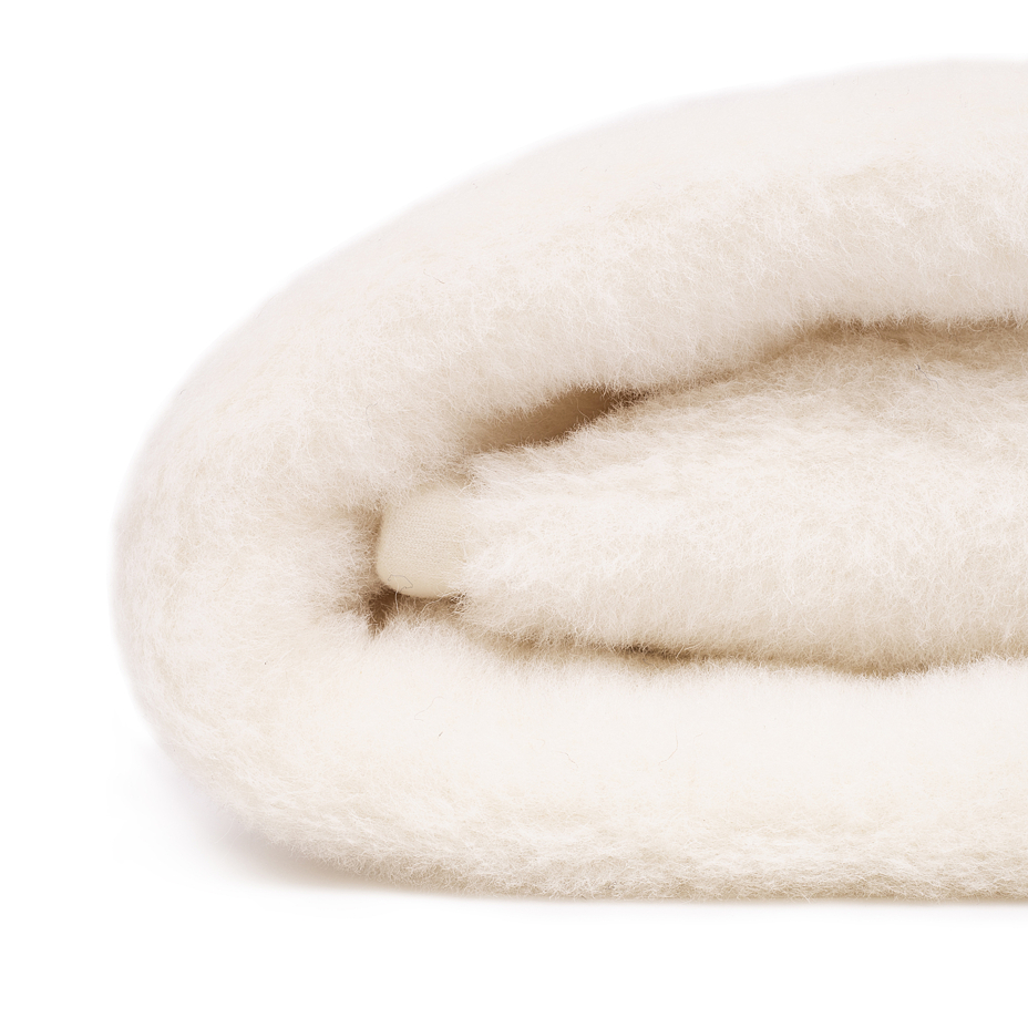 Cashmere and Wool Single-Layer Blanket Natural