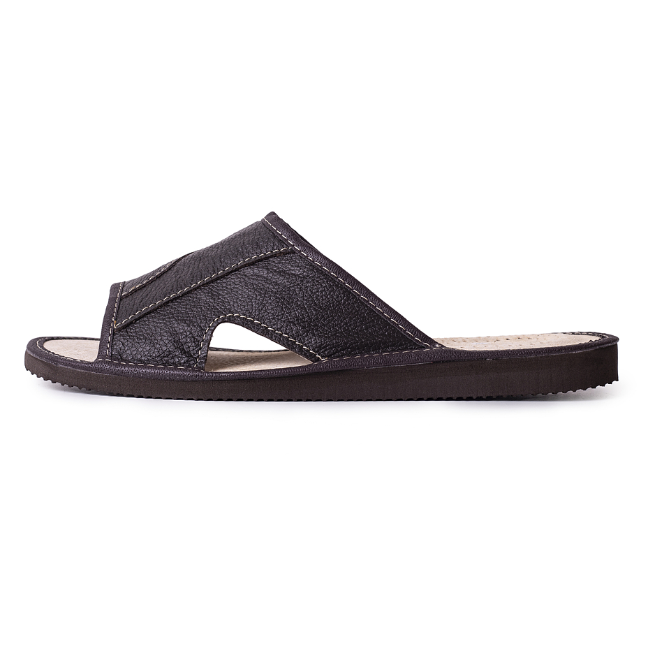 Men's Open-Toe Leather Summer Slip-on Shoes