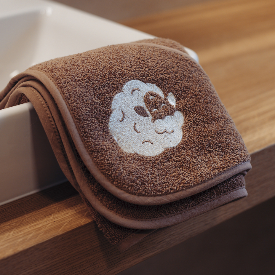 Hooded Baby Towel Brown