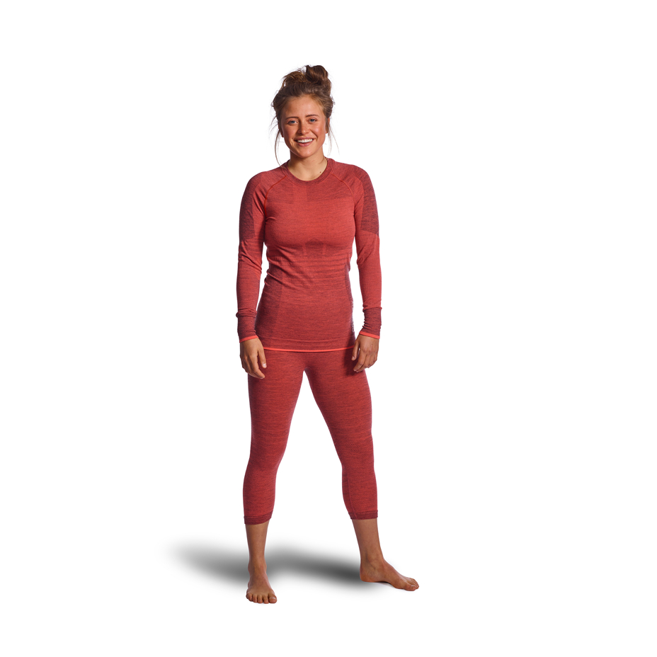 Women's 230 Competititon Long Sleeve Ortovox Merino Top Coral