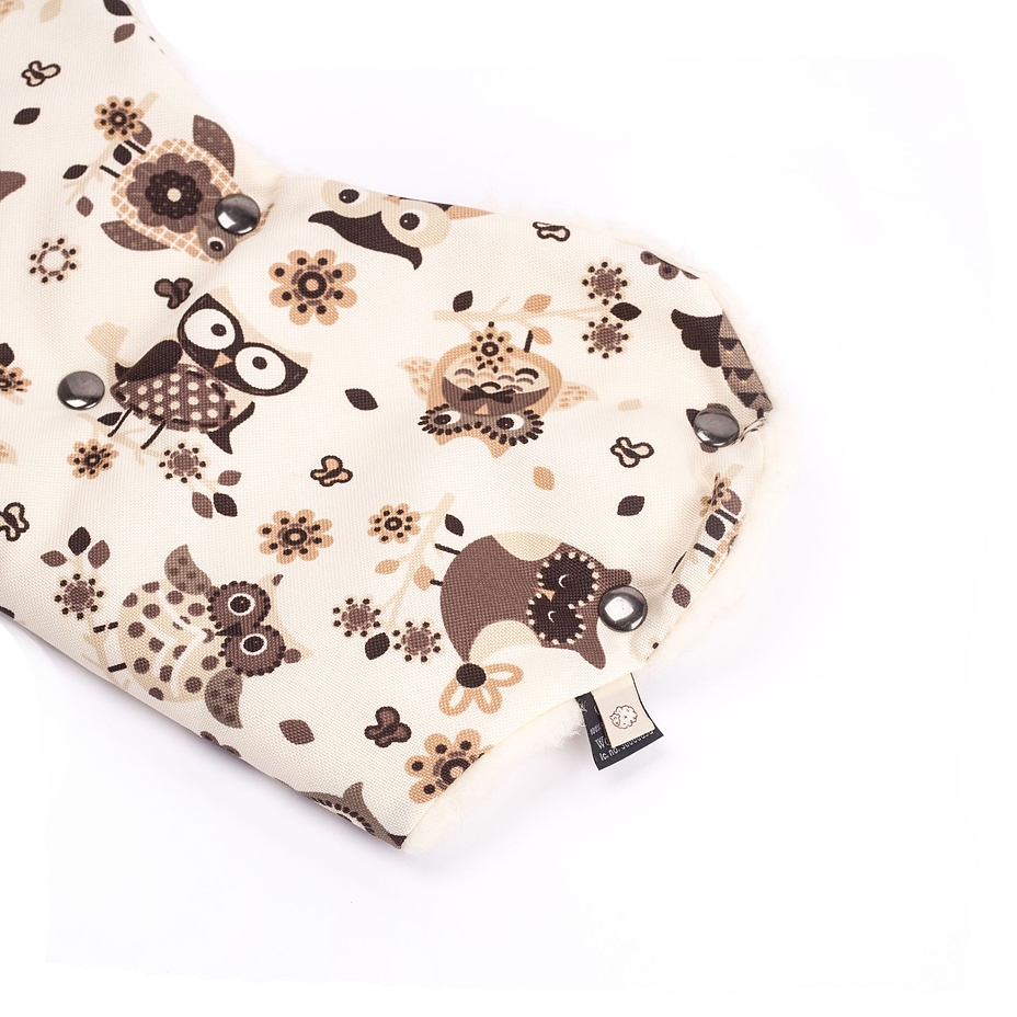 Wool Hand Muff Owls