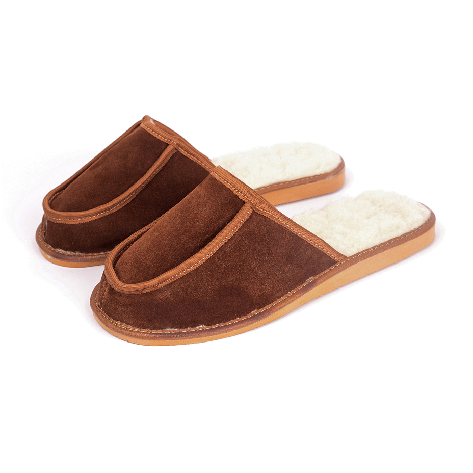 Men's Leather Slippers Panther