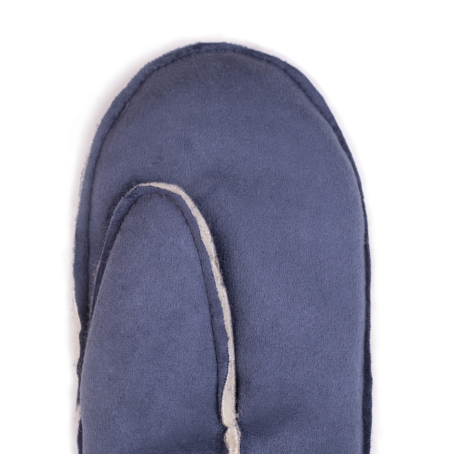 Wool velour mittens Blue