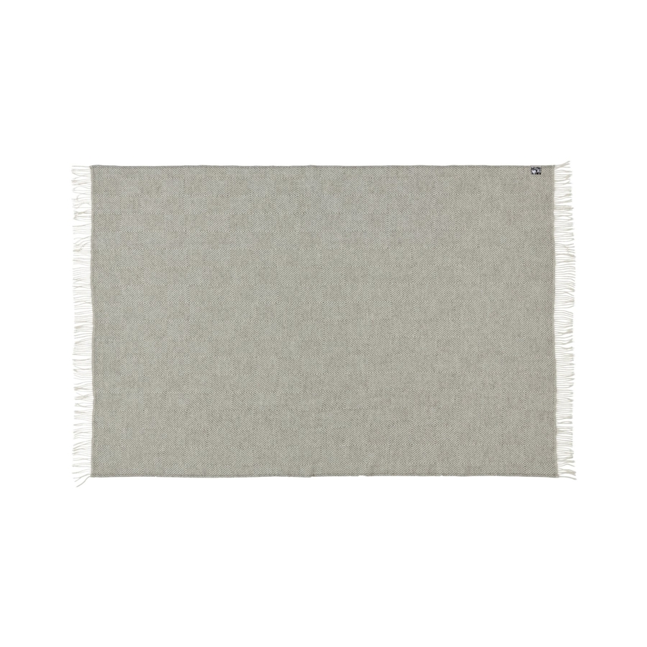 Wool Throw Diamond Grey
