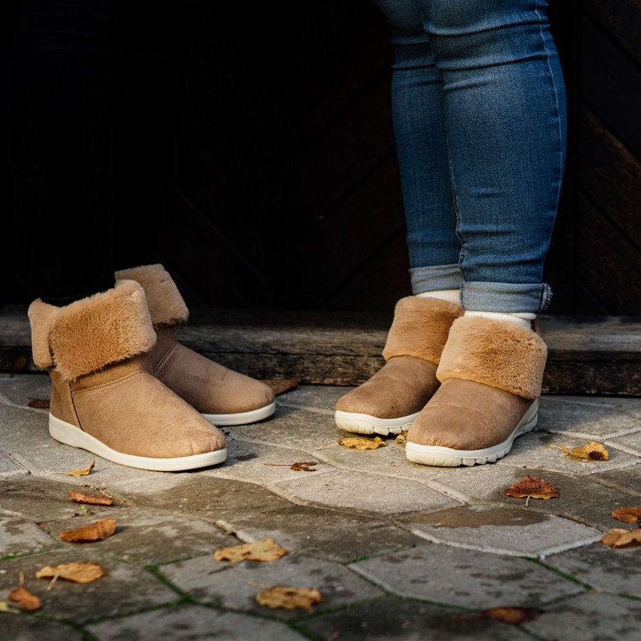 Women's Bara Winter Ankle boots with Wool Lining Light Brown