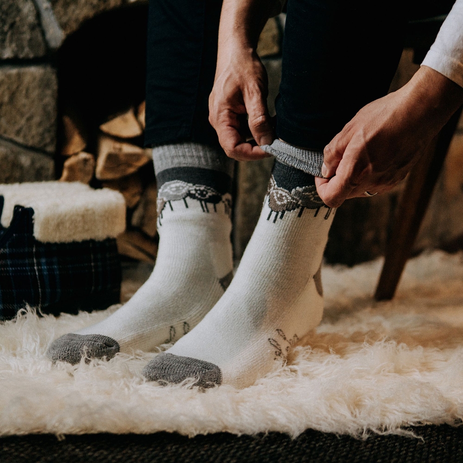 Merino Socks Sheep Friends