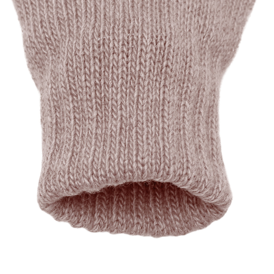 Kids’ Wool Mittens with Cashmere Pink