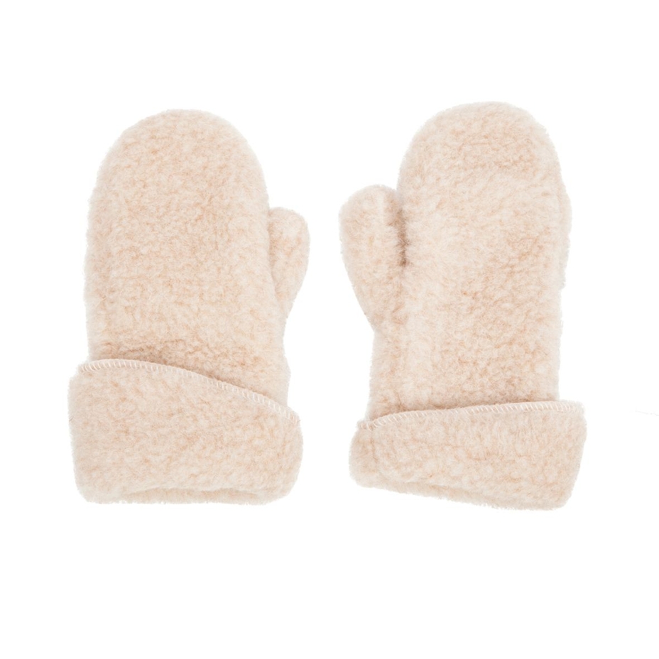 Wool Mittens Beige