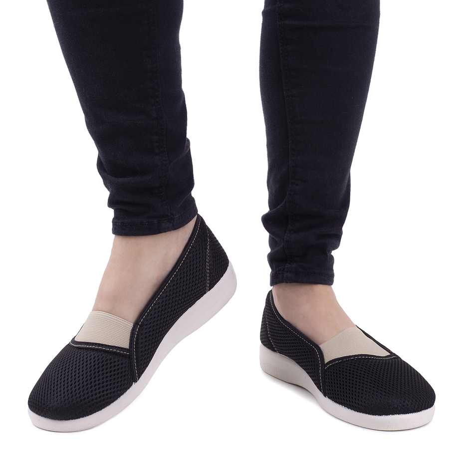 Women's comfort ballerinas Black and White