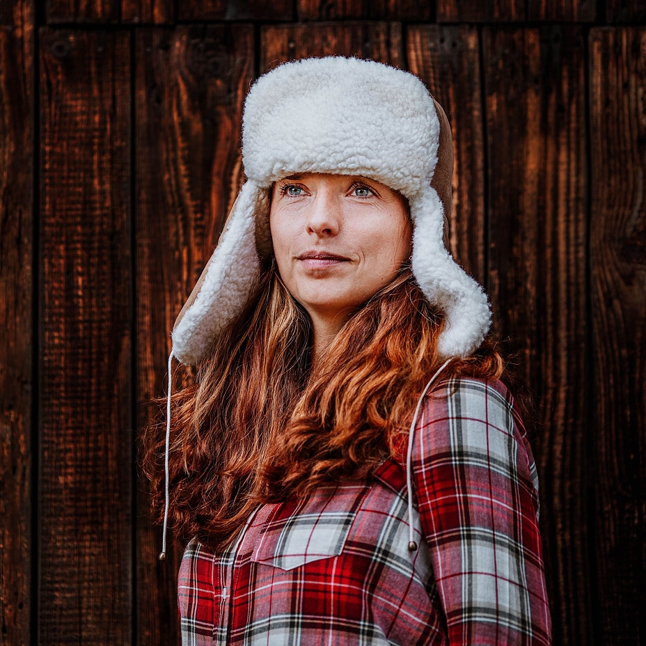 Suede Bomber Hat Brown