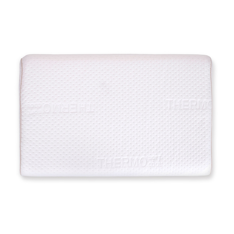 Orthopedic memory pillow for stomach sleepers