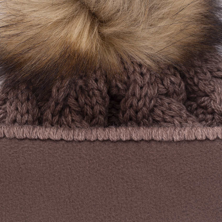 Vlnka Wool Beanie V08 Brown