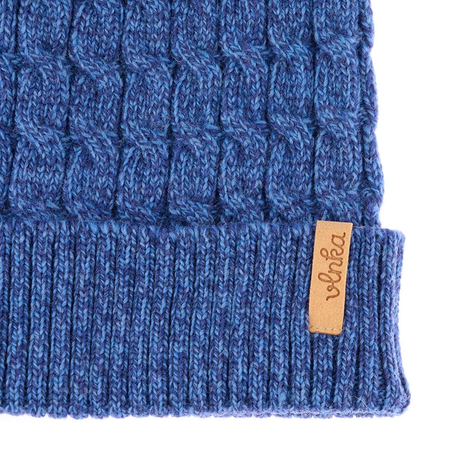 Wool Beanie V23 Blue