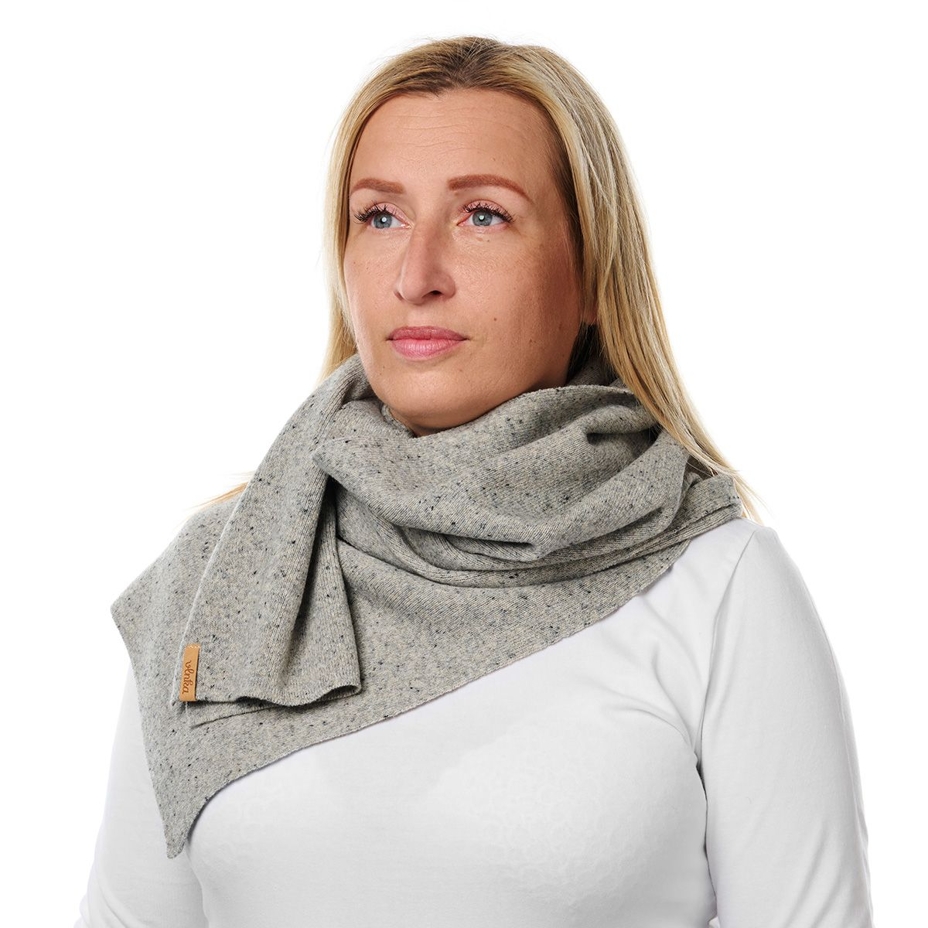 Vlnka Wool Scarf B01 Light Grey