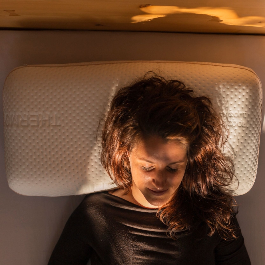 Three-layer orthopedic memory pillow