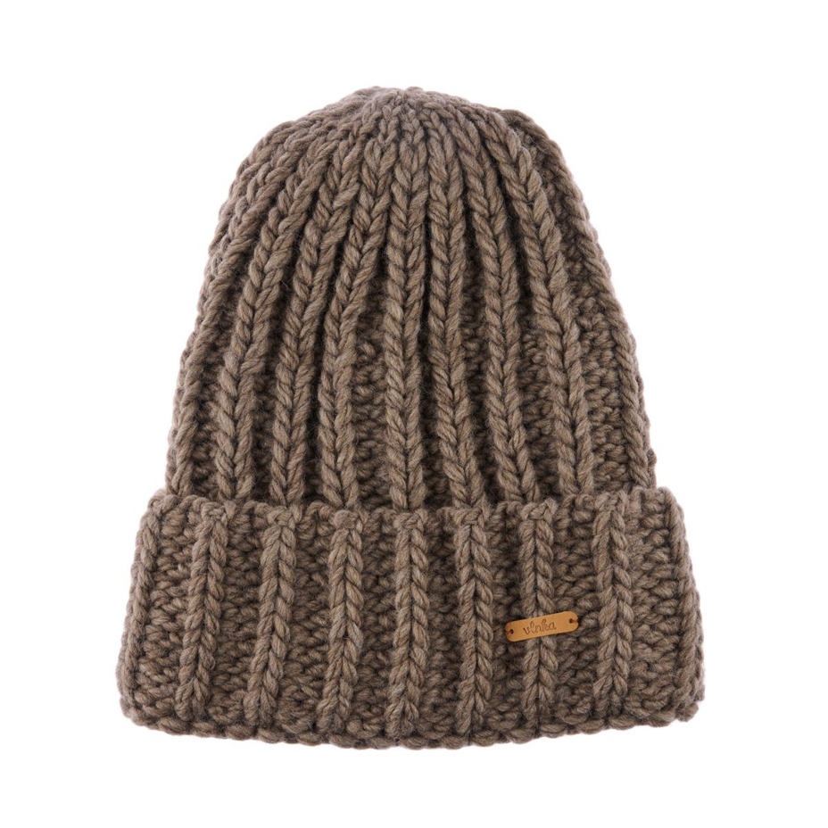 Vlnka Wool Beanie V07 Brown
