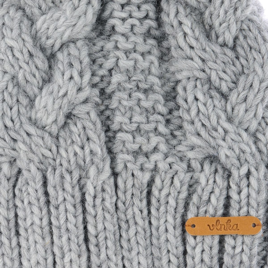 Vlnka Kids’ Wool Beanie V15 Grey