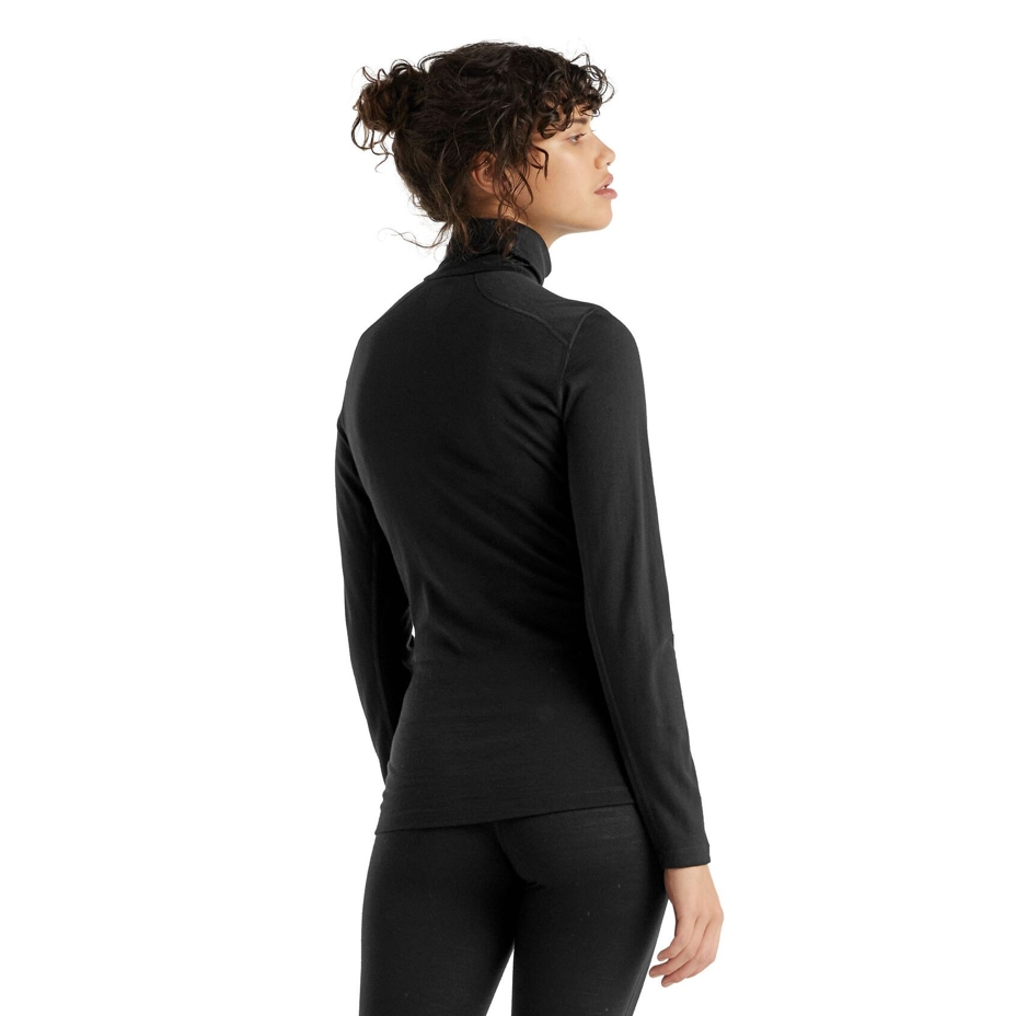 Women's Performance 200 OASIS ICEBREAKER Merino Top with Zip Black