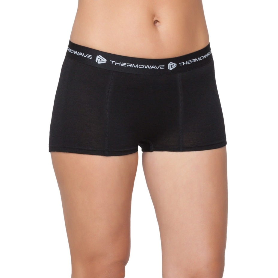 Women's Performance Merino LIFE THERMOWAVE Boxers - Black