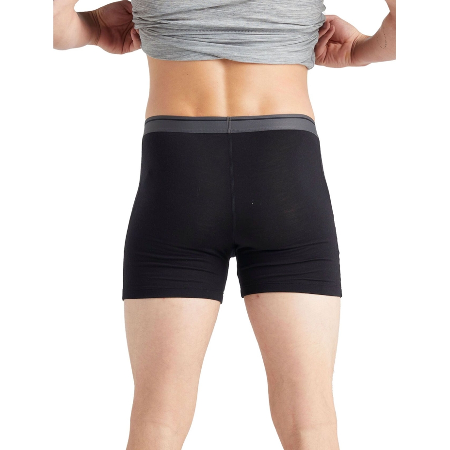 Men's Performance ICEBREAKER Anatomica Boxers Black