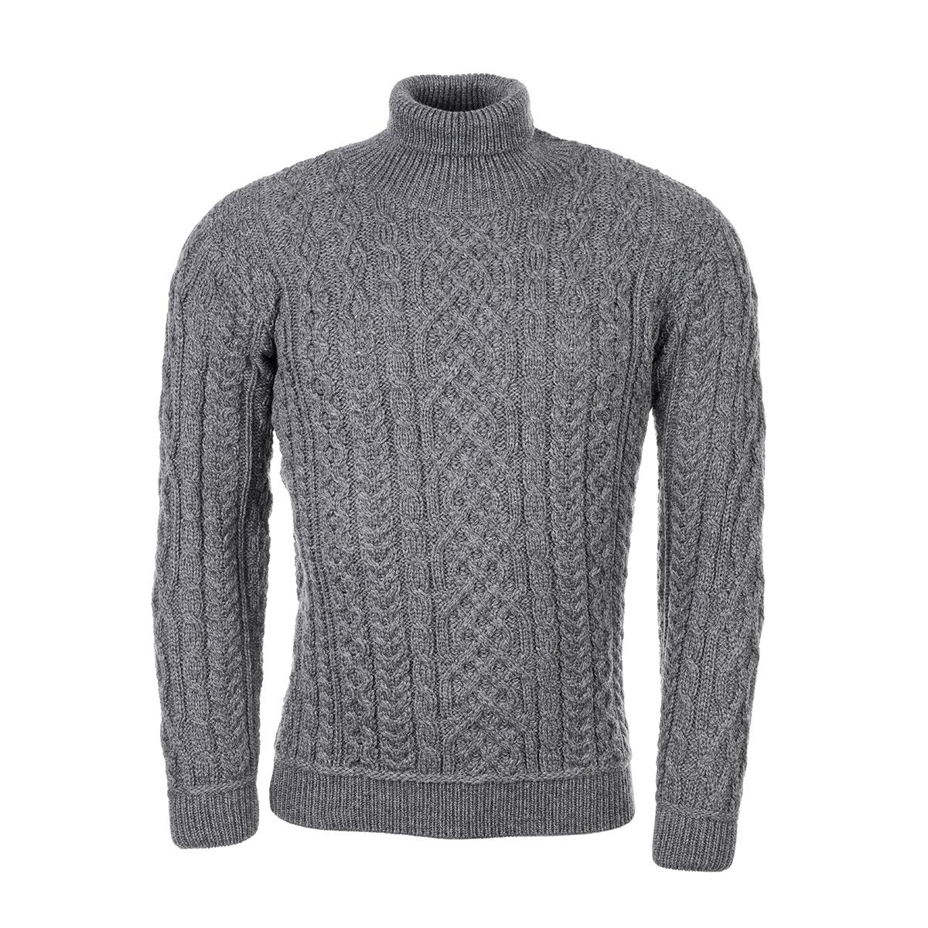 Vlnka Men's Wool Sweater S11 Dark Grey
