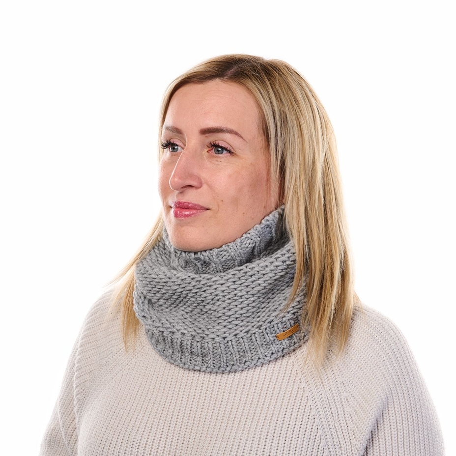Vlnka Wool Neck Warmer N01 Light Grey