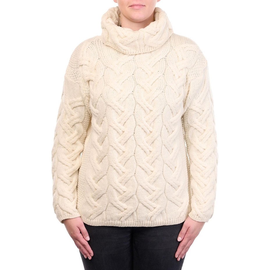 Vlnka Women's Wool Sweater S03 Natural