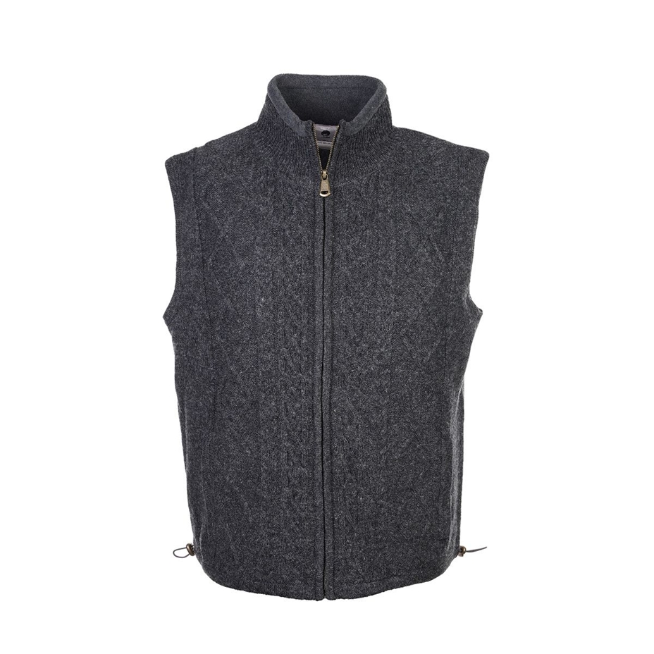 Men's Wool Vest Dark Grey