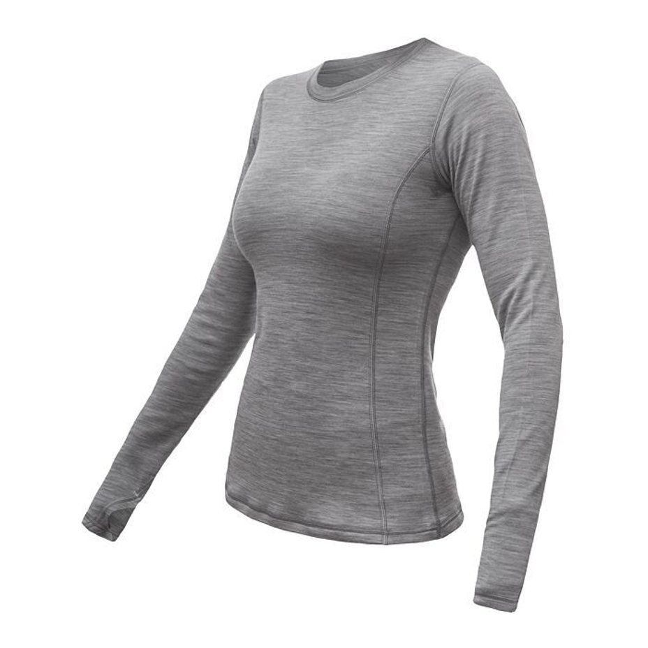 Women’s Sensor Merino Bold Performance Top Cool Grey